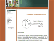 Tablet Screenshot of neurochirurgie-trier.de